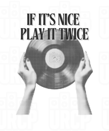 If It's Nice Play It Twice Crewneck Crop Top - BACK PRINT (multiple colours)