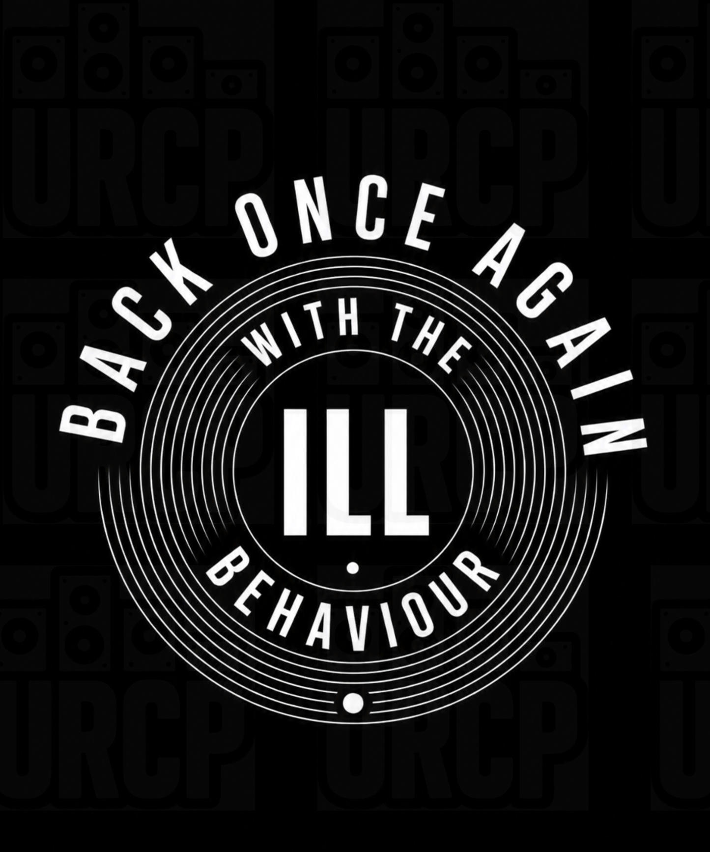 Back Once Again Crewneck Crop Top - FRONT PRINT (black/brown)