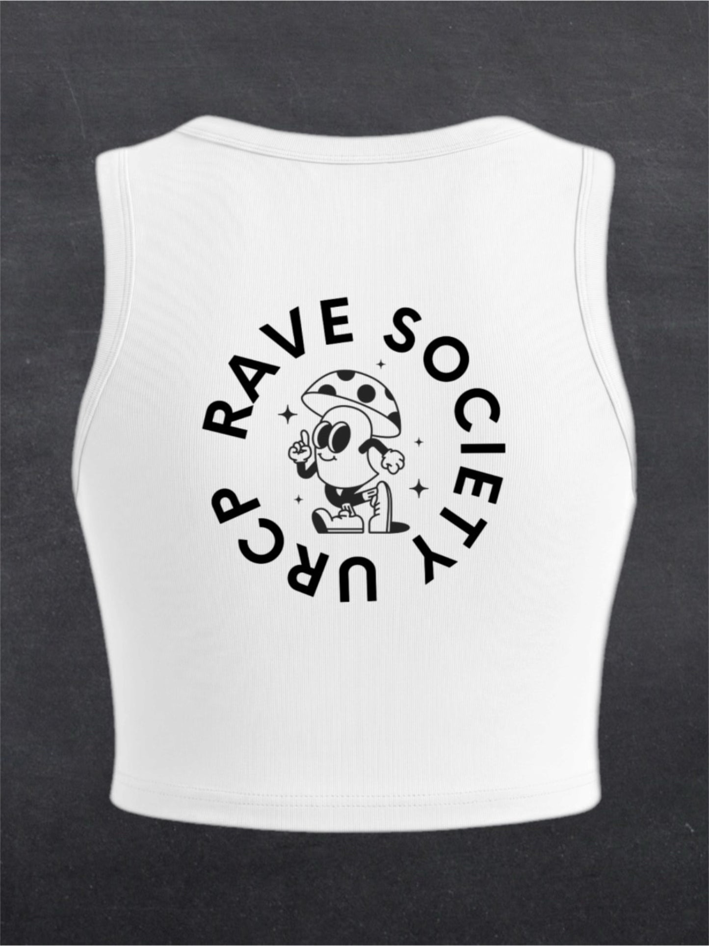 URCP MUSHROOM CREWNECK CROP TOP - BACK PRINT (multiple colours)