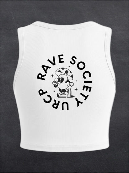 URCP MUSHROOM CREWNECK CROP TOP - BACK PRINT (multiple colours)
