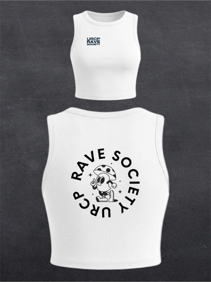 URCP MUSHROOM CREWNECK CROP TOP - BACK PRINT (multiple colours)