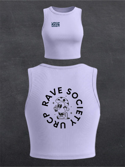 URCP MUSHROOM CREWNECK CROP TOP - BACK PRINT (multiple colours)