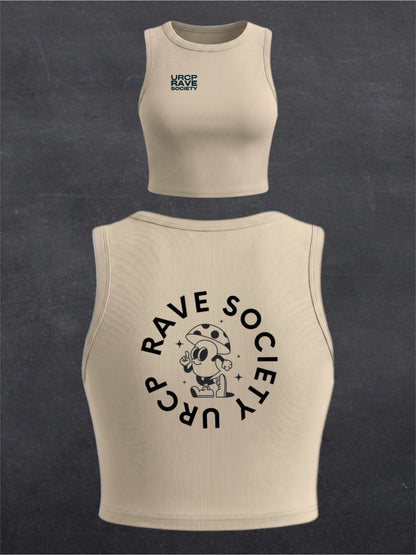 URCP MUSHROOM CREWNECK CROP TOP - BACK PRINT (multiple colours)