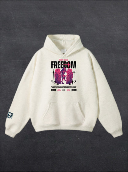 FREEDOM UNISEX HOODIE - FRONT PRINT (multiple colours)