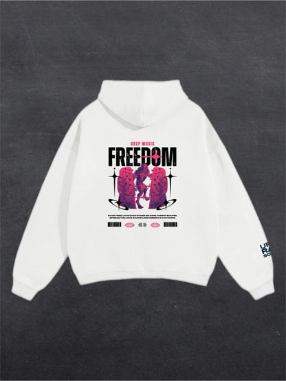 FREEDOM UNISEX HOODIE - BACK PRINT (multiple colours)