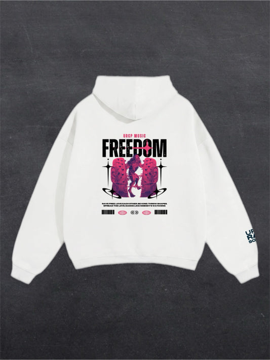 FREEDOM UNISEX HOODIE - BACK PRINT (multiple colours)
