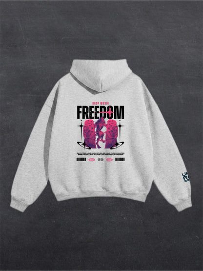 FREEDOM UNISEX HOODIE - BACK PRINT (multiple colours)