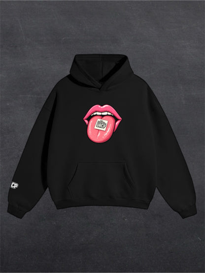 URCP TAB UNISEX HOODIE - FRONT PRINT (white/black)