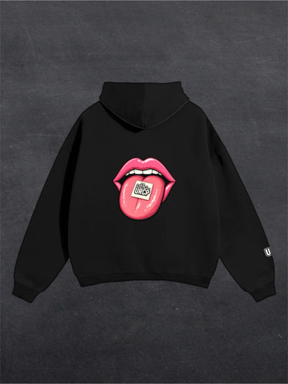 URCP TAB UNISEX HOODIE - BACK PRINT (black/white)