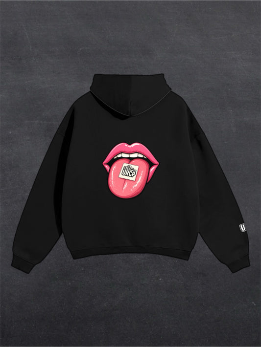URCP TAB UNISEX HOODIE - BACK PRINT (black/white)