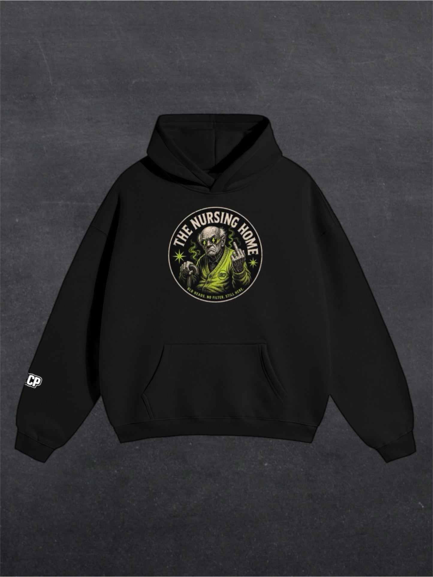 NURSING HOME UNISEX HOODIE - FRONT PRINT