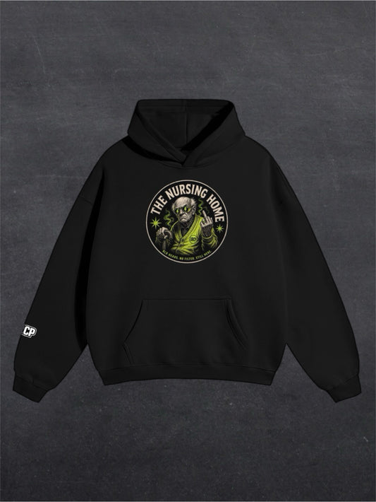 NURSING HOME UNISEX HOODIE - FRONT PRINT