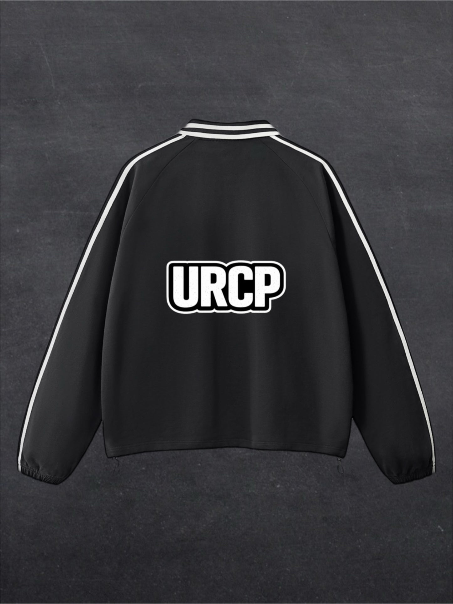 URCP RUGBY STYLE UNISEX SWEATSHIRT - BACK PRINT (black)
