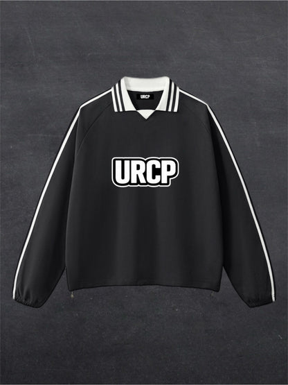 URCP RUGBY STYLE UNISEX SWEATSHIRT - FRONT PRINT (black)