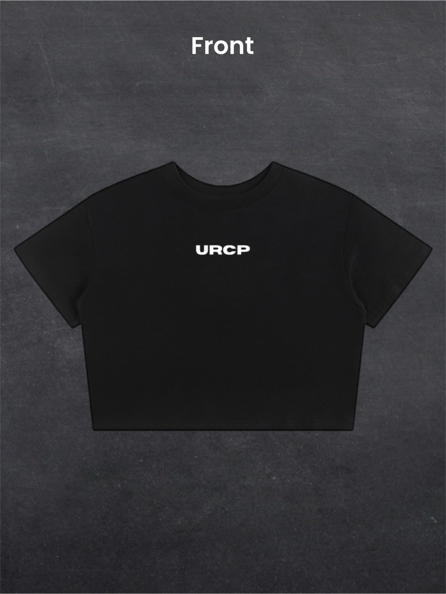 RAVE TO THE GRAVE CROPPED TEE - BACK PRINT (black)