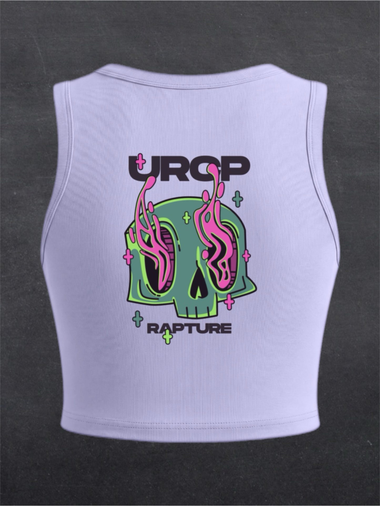 RAPTURE CREWNECK CROP TOP - BACK PRINT (multiple colours)