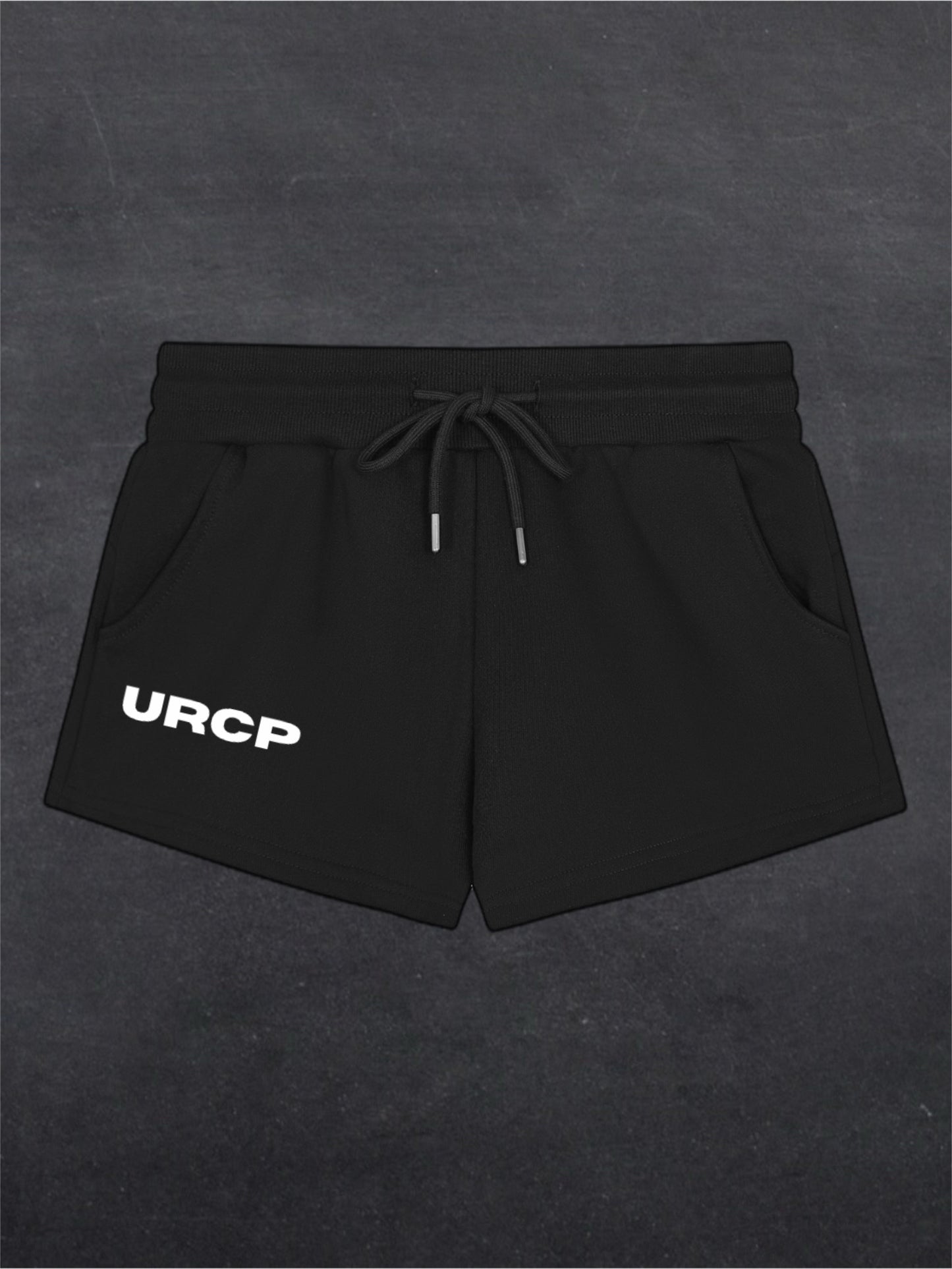 URCP WOMENS SHORTS - FRONT PRINT (black)