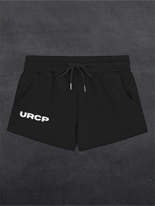 URCP WOMENS SHORTS - FRONT PRINT (black)