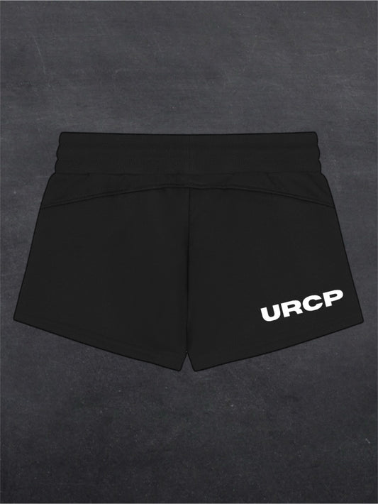 URCP WOMENS SHORTS - BACK PRINT (black)