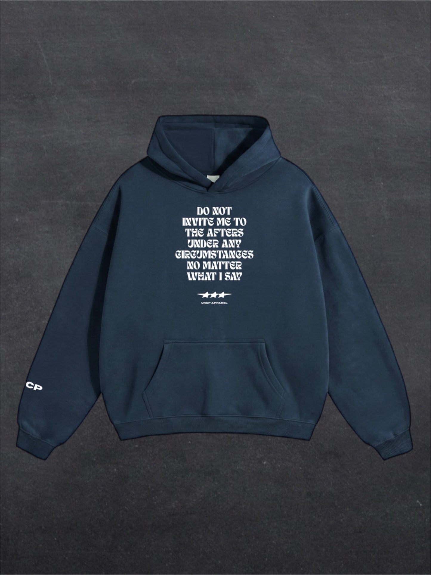 DO NOT INVITE ME TO THE AFTERS UNISEX HOODIE - FRONT PRINT (multiple colours)