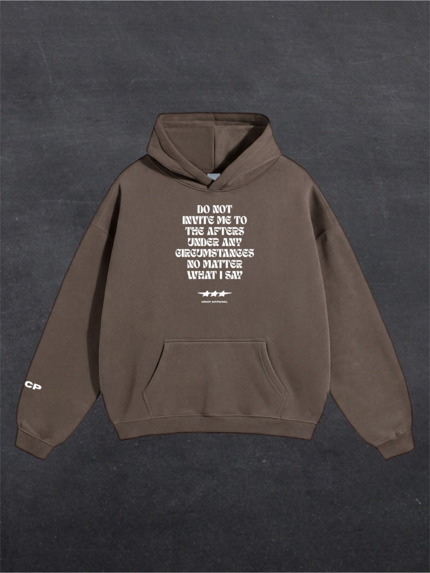 DO NOT INVITE ME TO THE AFTERS UNISEX HOODIE - FRONT PRINT (multiple colours)