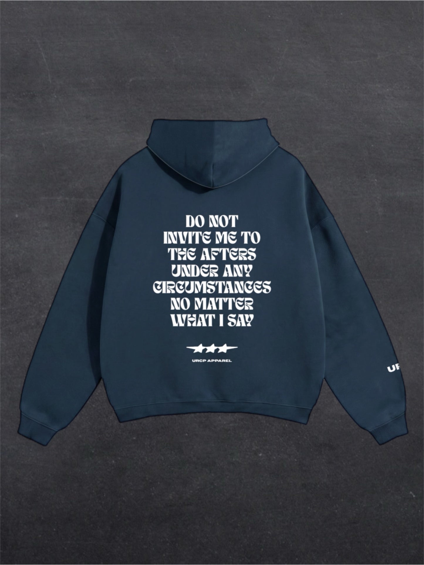 DO NOT INVITE ME TO THE AFTERS UNISEX HOODIE - BACK PRINT (multiple colours)