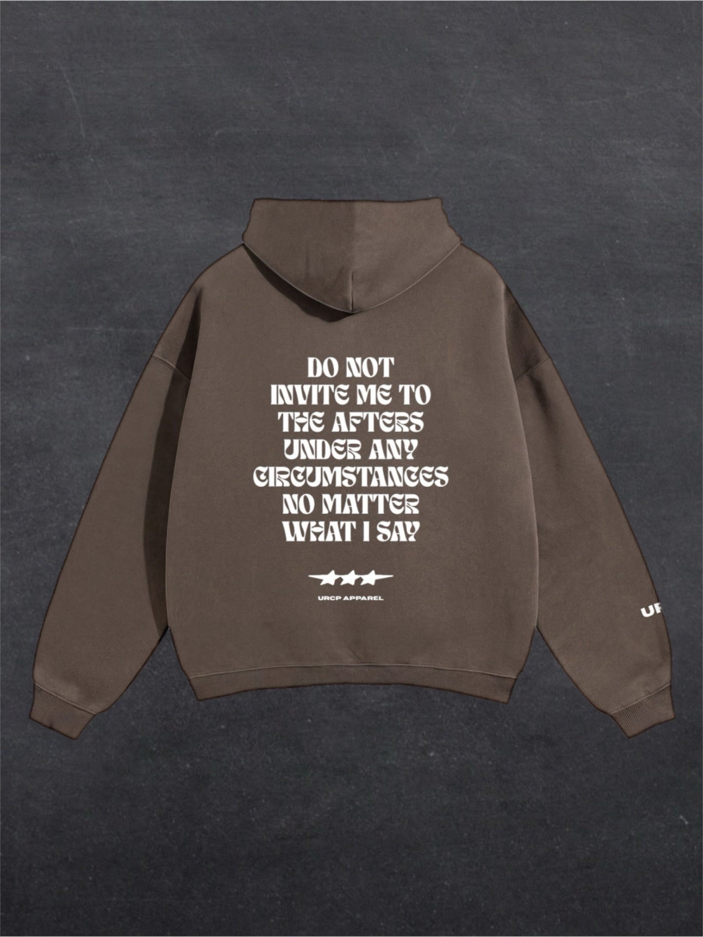DO NOT INVITE ME TO THE AFTERS UNISEX HOODIE - BACK PRINT (multiple colours)