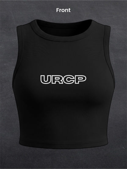 DO NOT INVITE ME TO THE AFTERS CREWNECK CROP TOP - BACK PRINT (black)