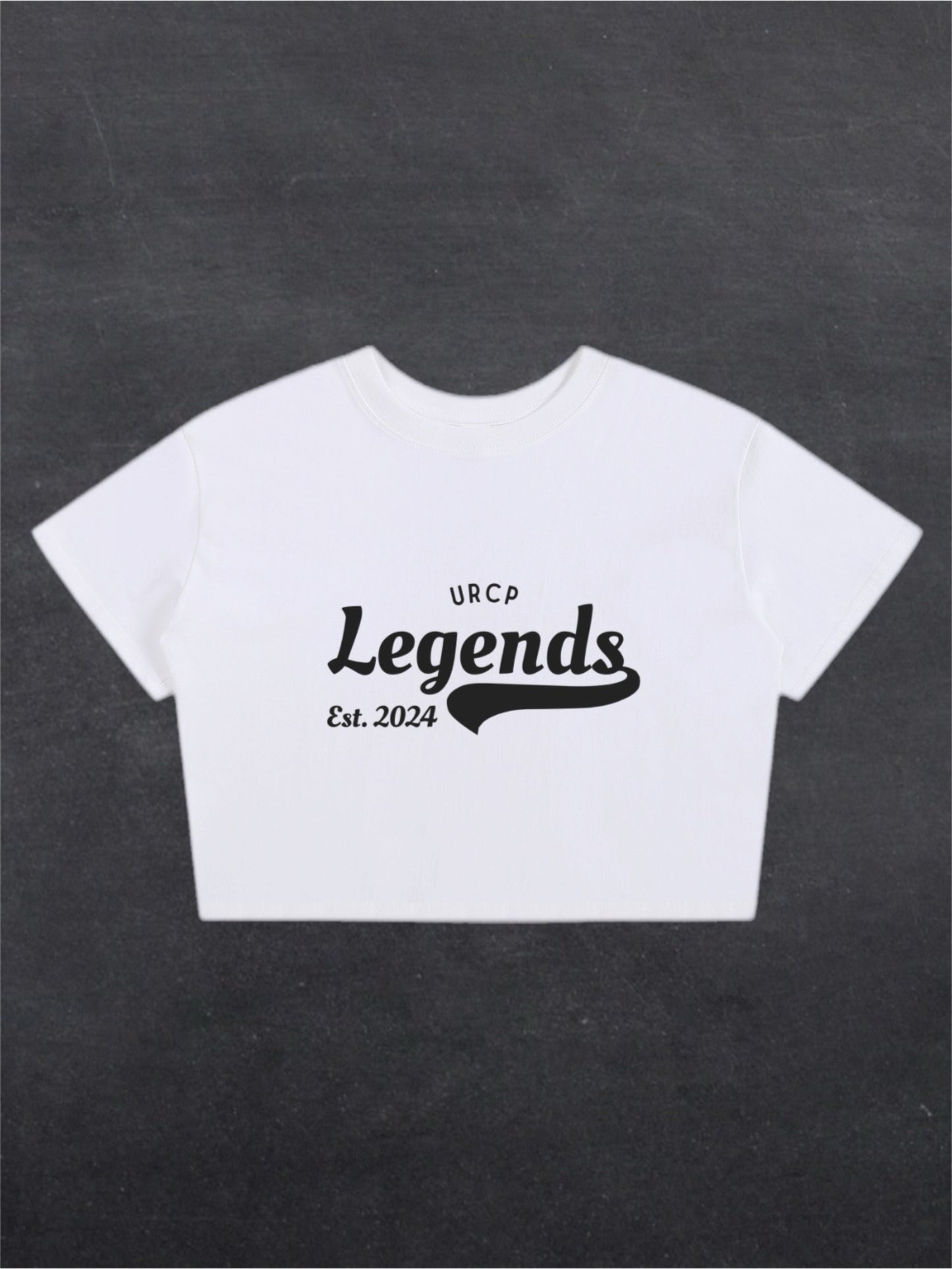 URCP LEGENDS CROPPED TEE - FRONT PRINT (white)