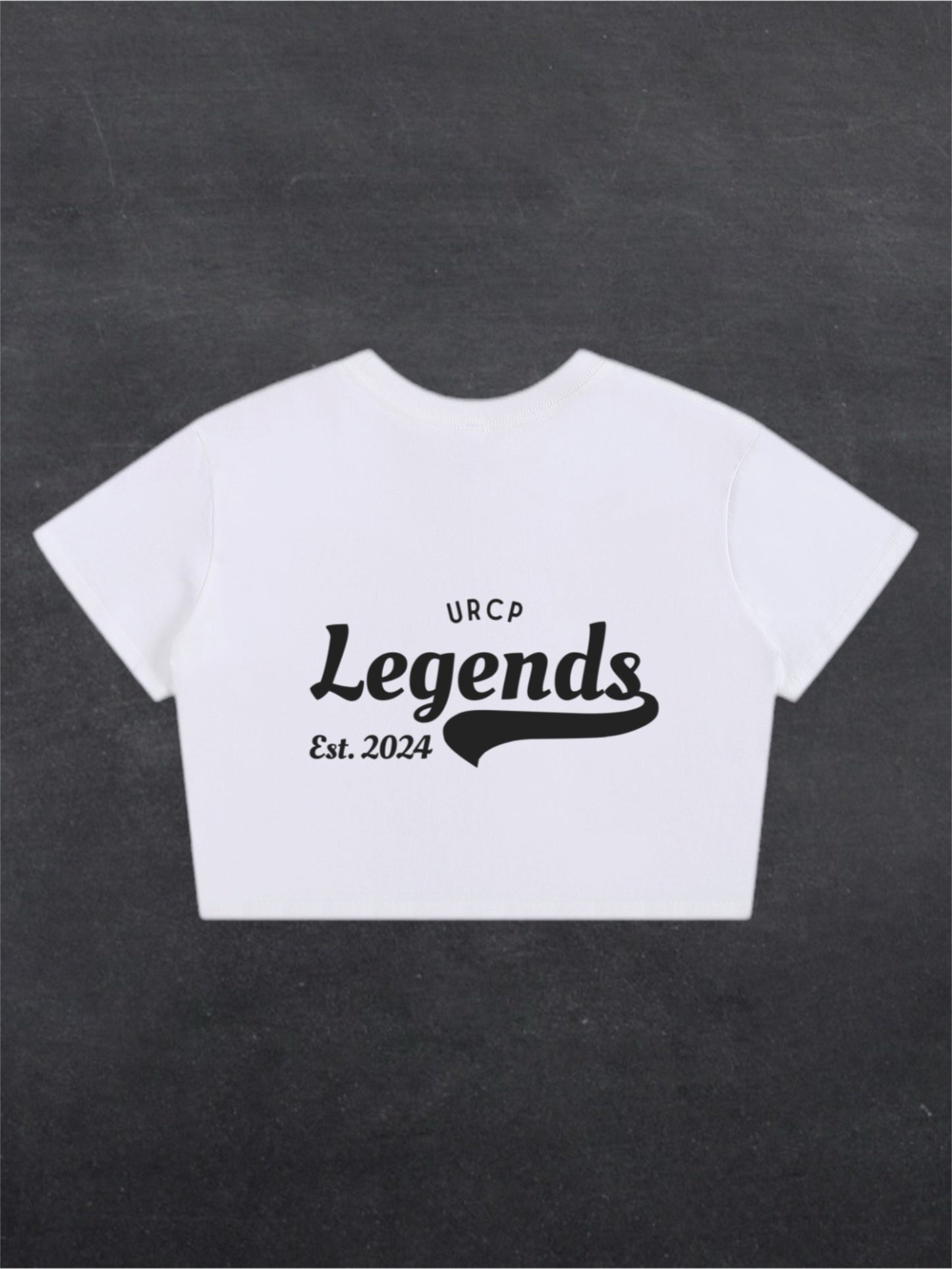 URCP LEGENDS CROPPED TEE - BACK PRINT (white)