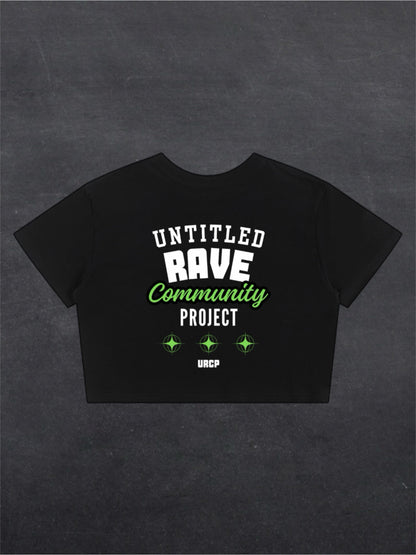 UNTITLED RAVE COMMUNITY PROJECT CROPPED TEE (back design)