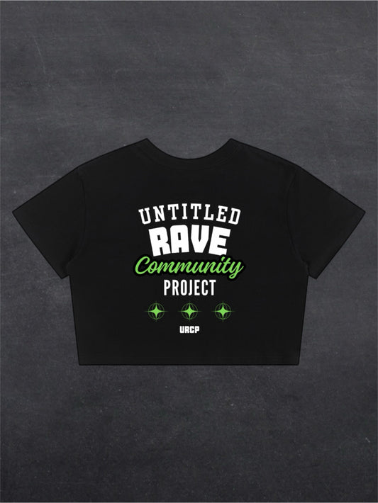 UNTITLED RAVE COMMUNITY PROJECT CROPPED TEE (back design)