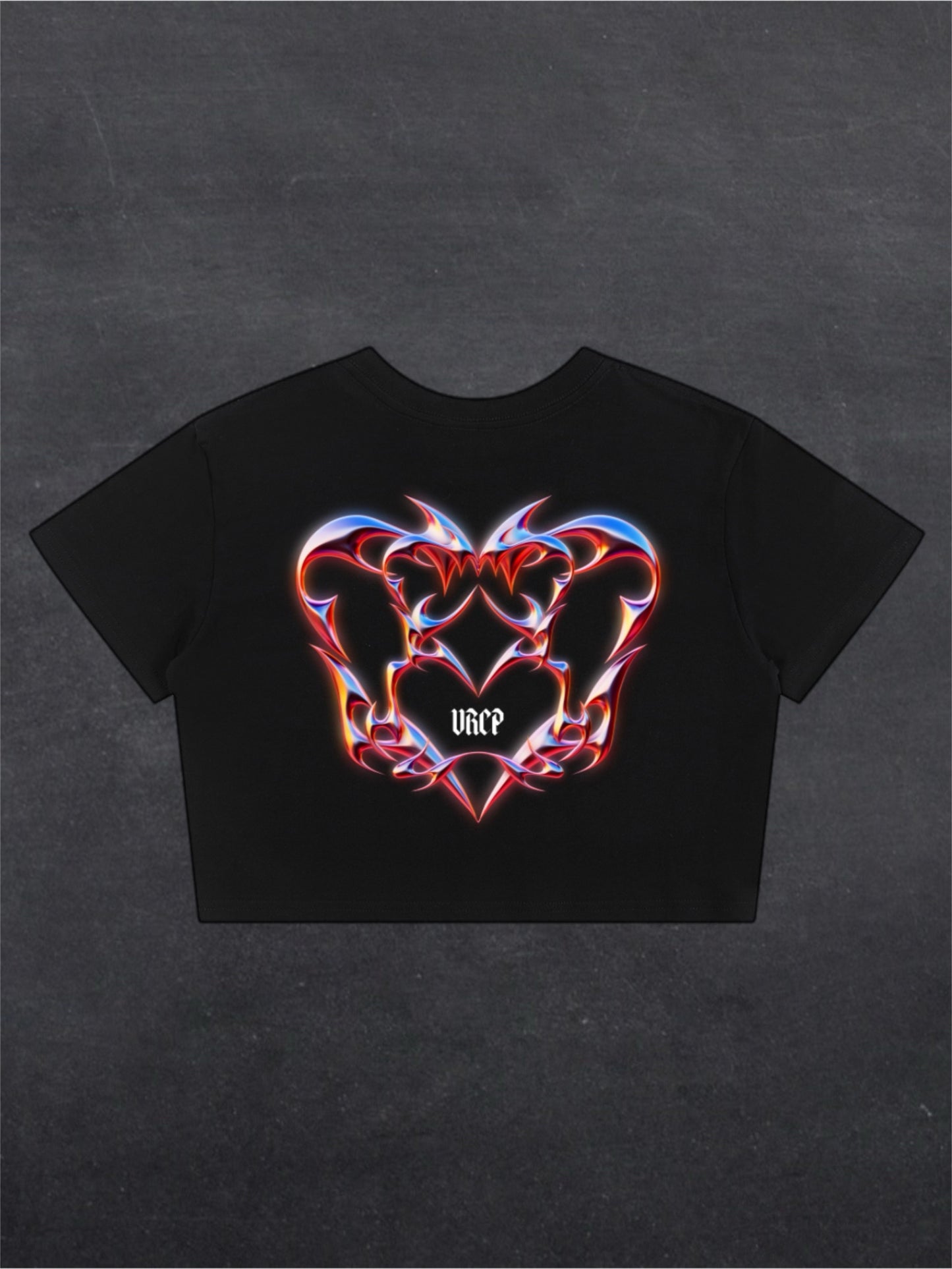 HEARTLESS CROPPED TEE (back design)