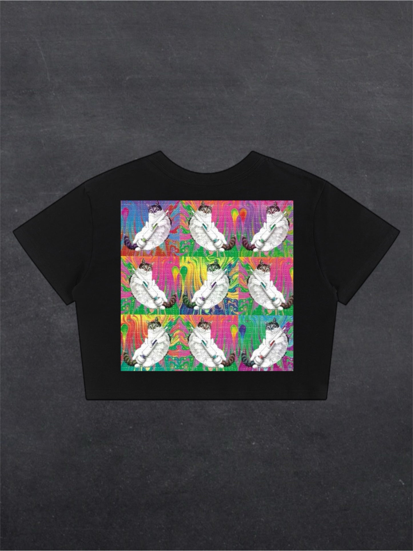 CACID VIBE CROPPED TEE - (back design)