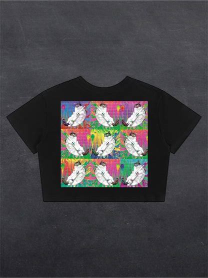 CACID VIBE CROPPED TEE - (back design)