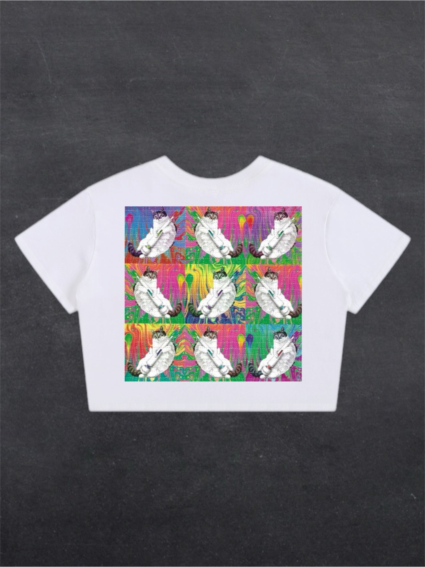 CACID VIBE CROPPED TEE - (back design)