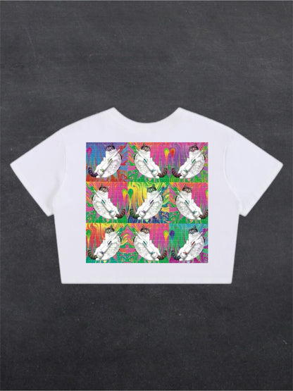 CACID VIBE CROPPED TEE - (back design)