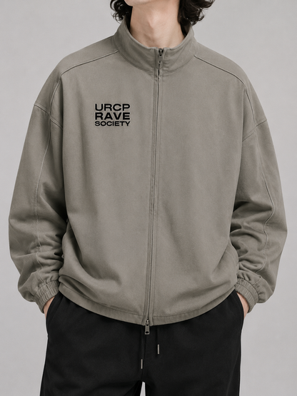 URCP RAVE SOCIETY UNISEX ZIP UP JACKET - FRONT PRINT (multiple colours)