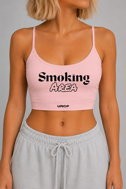 SMOKING AREA U-NECK SPORTS BRA (multiple colours)