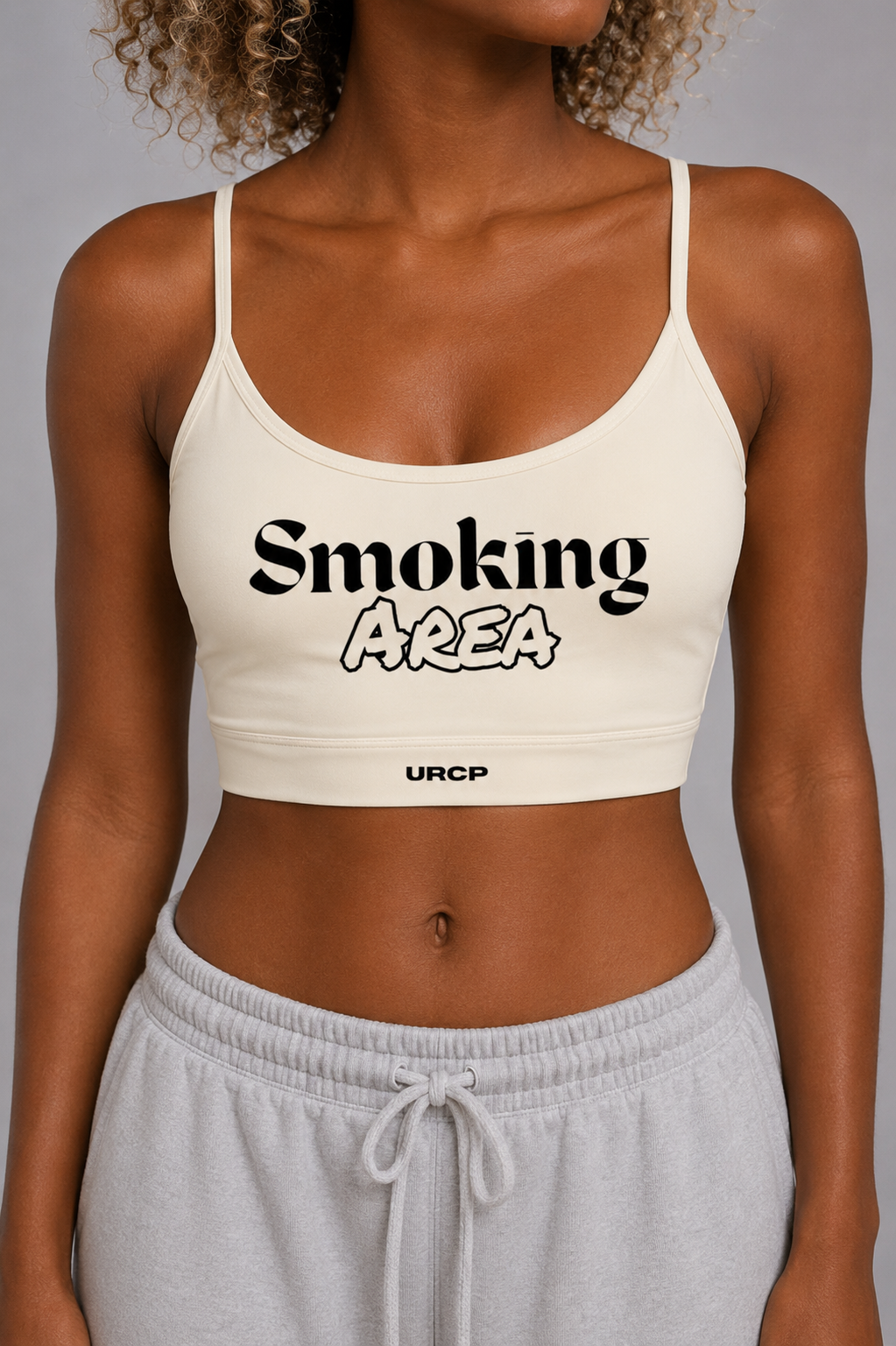 SMOKING AREA U-NECK SPORTS BRA (multiple colours)