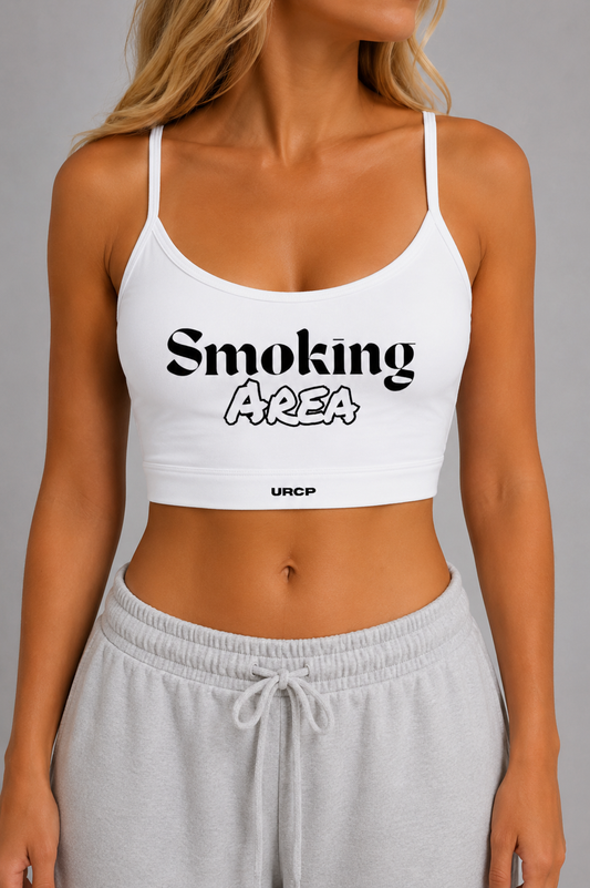 SMOKING AREA U-NECK SPORTS BRA (multiple colours)