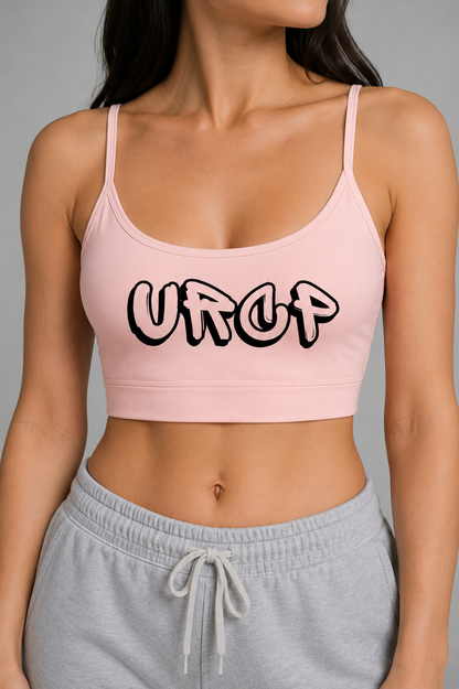 URCP GRAFFITI U-NECK SPORTS BRA (multiple colours)