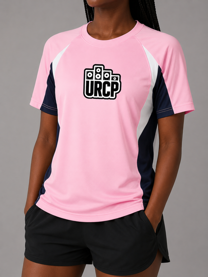 URCP LOGO UNISEX COLOUR BLOCK TOP - FRONT PRINT (multiple colours)