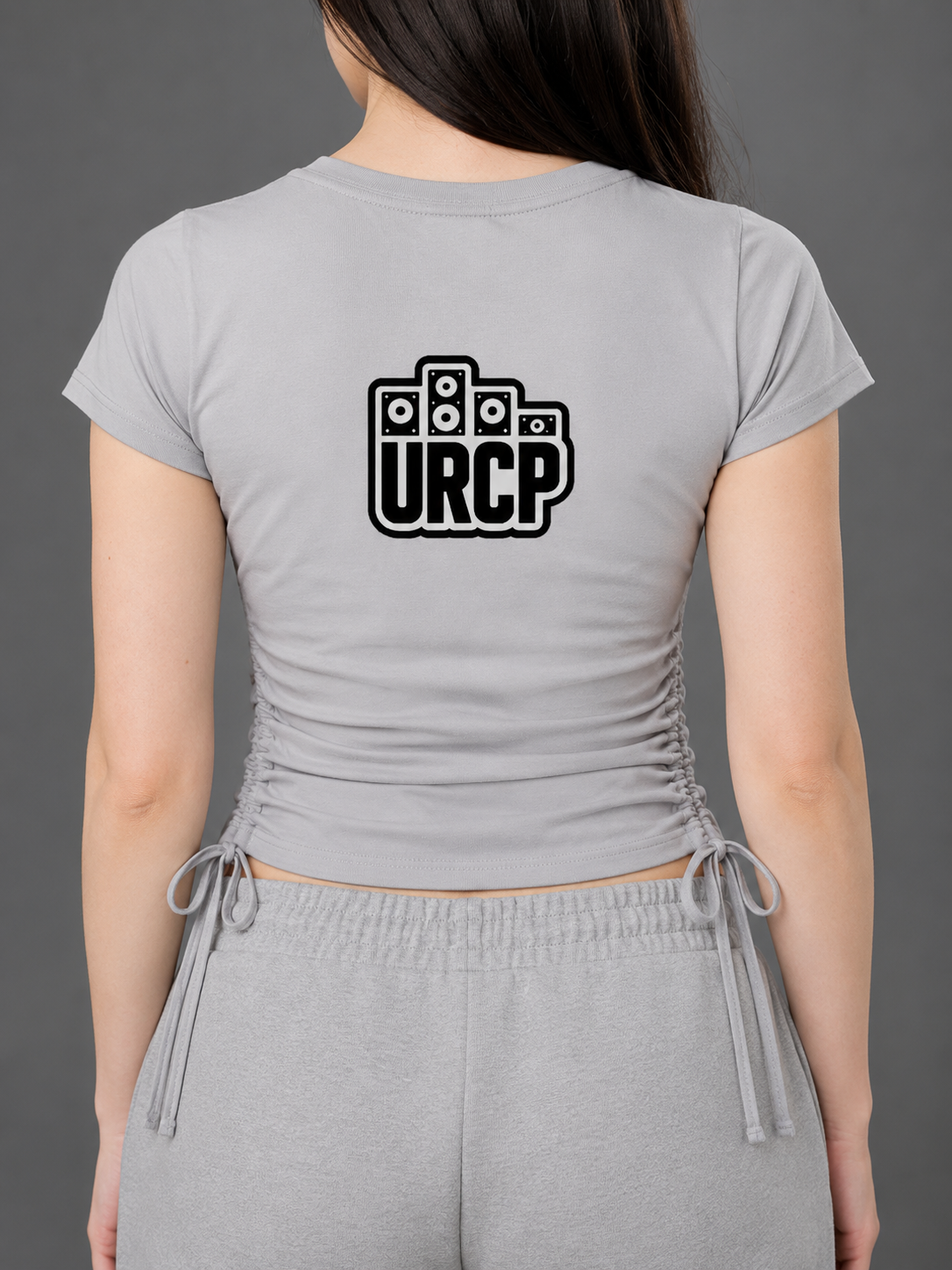 URCP LOGO WOMENS DRAWSTRING TEE (back design)