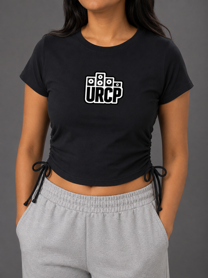 URCP LOGO WOMENS DRAWSTRING TEE (front design)