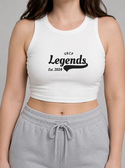URCP LEGENDS CREWNECK CROP TOP - FRONT PRINT (multiple colours)