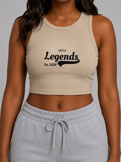 URCP LEGENDS CREWNECK CROP TOP - FRONT PRINT (multiple colours)