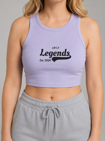 URCP LEGENDS CREWNECK CROP TOP - FRONT PRINT (multiple colours)