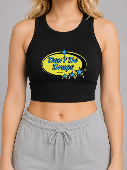 DON'T DO DRUGS CREWNECK CROP TOP (front design)