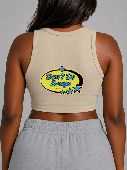 DON'T DO DRUGS CREWNECK CROP TOP (back design)